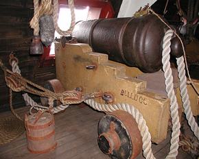 Cannon on European Ship