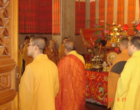 Buddhist Monks at Jing'an Temple, Shanghai