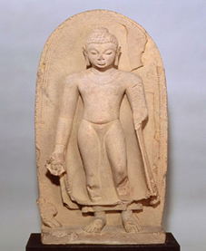 Sandstone Buddha sculpture in Uttar Pradesh, India 6th Century