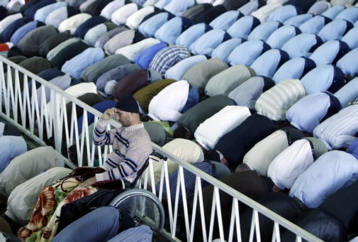 Shiite Muslims Praying at Tehran University