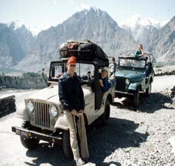 Jeep on Karakoram Highway