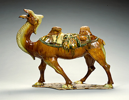 Tang Dynasty sculpture of a Bactrian Camel