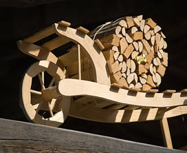 Medieval European wheelbarrow model