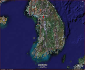 Cheonggye Stream (Google Earth Map)