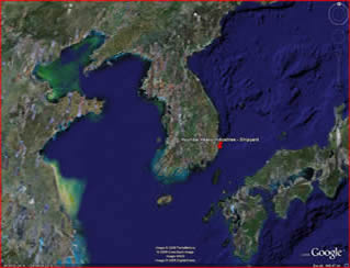 Hyundai Heavy Industries - Shipyard (Google Earth Map)