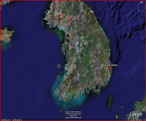 Bulguksa Temple (Google Earth Map)